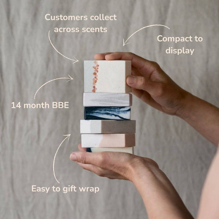 Salt Soap Bar | Mandarin | Handmade | Plastic-free | Unique