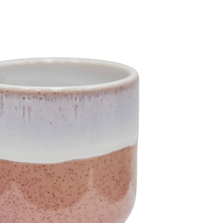 Ivyline - Jodie Dipped Reactive Glaze Planter H12cm D13.5cm: Pink / Stoneware / 13.5 cm