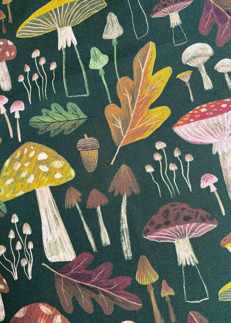 Mushrooms Tea Towel / Cotton Dish Towel / Kitchen Towel