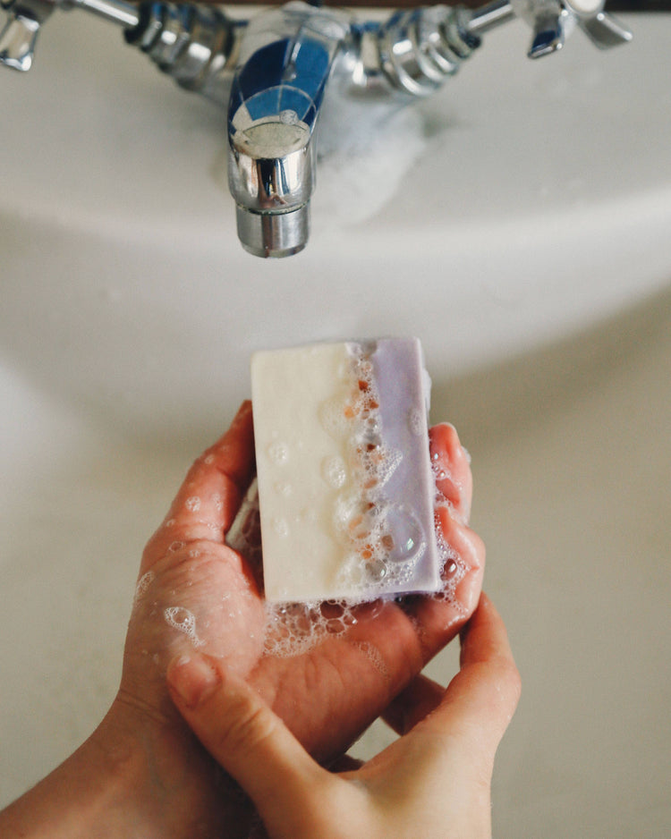 Salt Soap Bar | Lavender | Handmade | Plastic-free | Unique