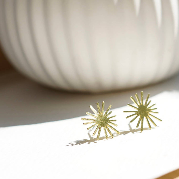 Copper Bee - Botanical Collection | Sunburst Studs | BT001