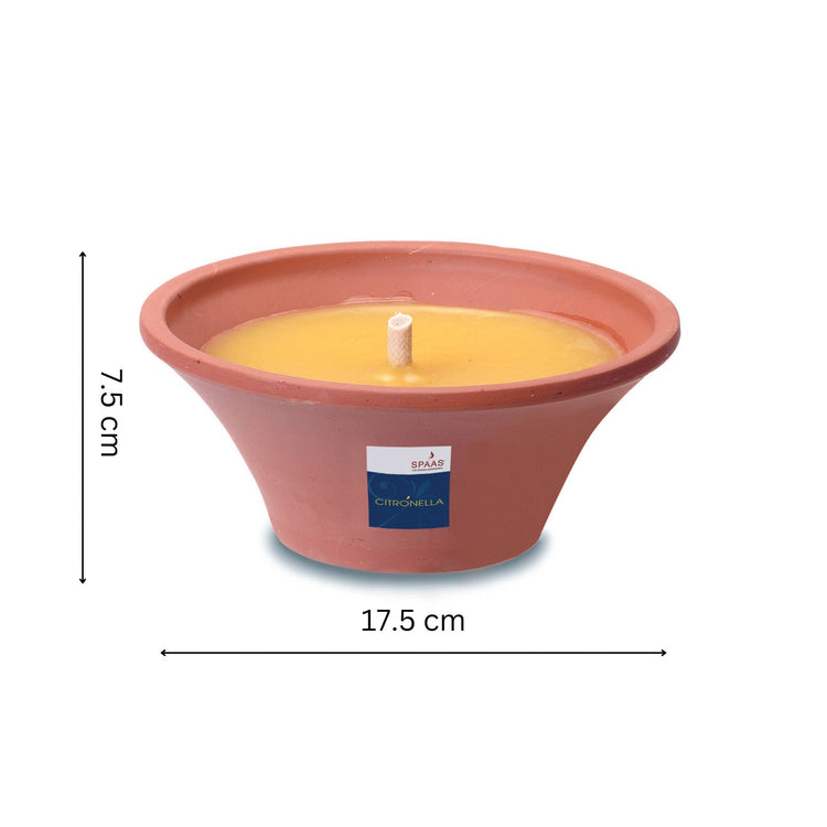 Ivyline - Outdoor Citronella Terracotta Candle Dish