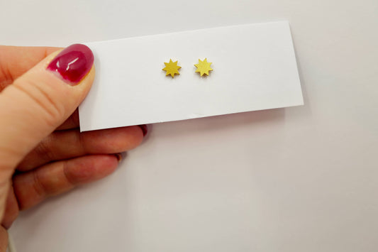 Copper Bee - Celestial Collection | Teeny Sun Studs