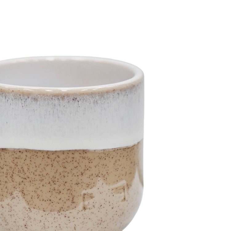 Ivyline - Jodie Dipped Reactive Glaze Planter H12cm D13.5cm: Beige / Stoneware / 13.5 cm