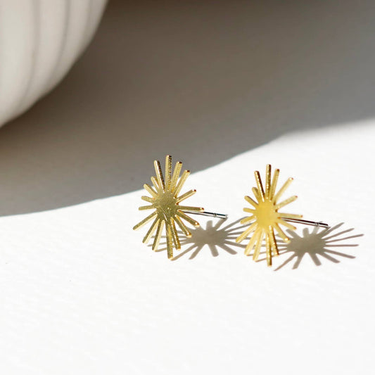 Copper Bee - Botanical Collection | Sunburst Studs | BT001