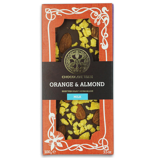 Orange and Almond (Milk) - 100g Bar