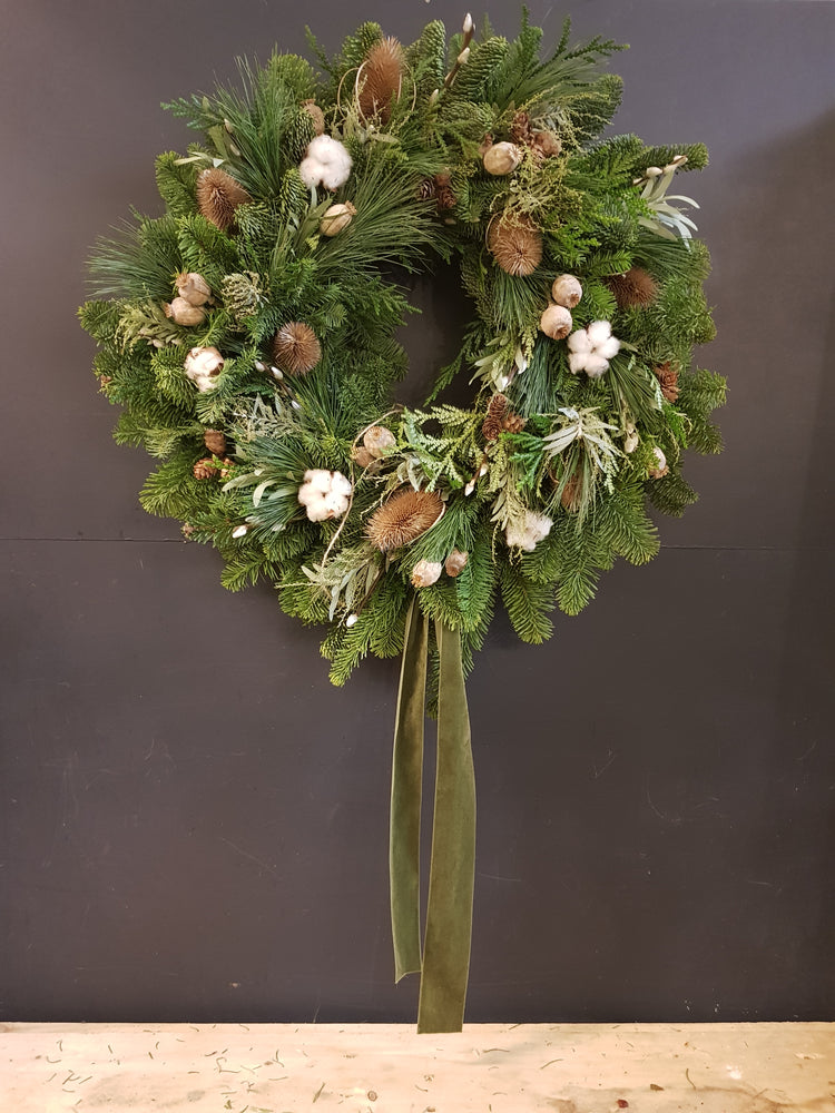 PRE ORDER: Natural Scandi Christmas Wreath