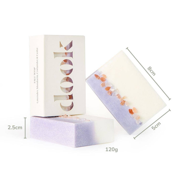 Salt Soap Bar | Lavender | Handmade | Plastic-free | Unique