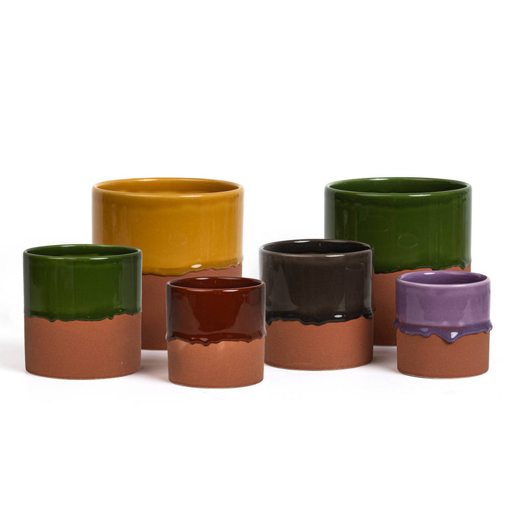 YOD&CO - Drip Ceramic Planter : Honey / Medium