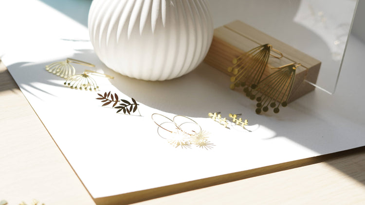 Botanical Collection | Flutter Leaf Studs | BT003