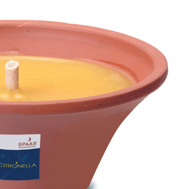 Ivyline - Outdoor Citronella Terracotta Candle Dish