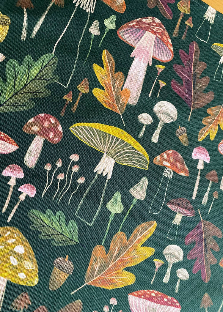 Mushrooms Tea Towel / Cotton Dish Towel / Kitchen Towel