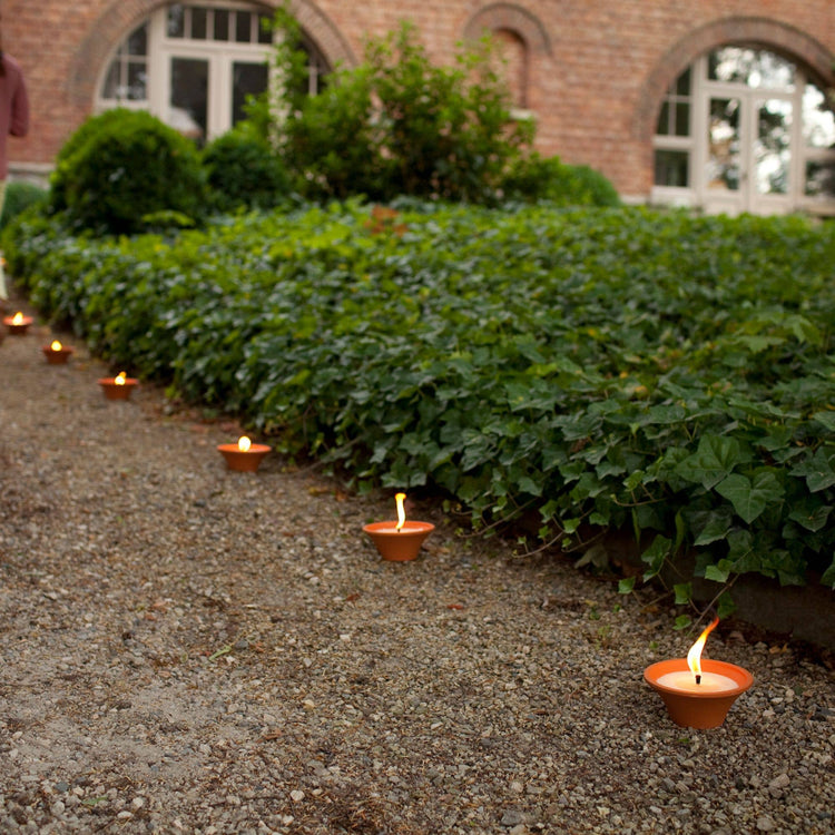 Ivyline - Outdoor Citronella Terracotta Candle Dish