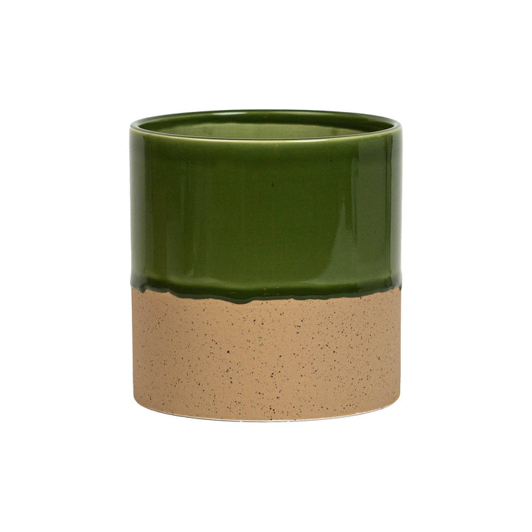 YOD&CO - Drip Ceramic Planter Large - Rich Green