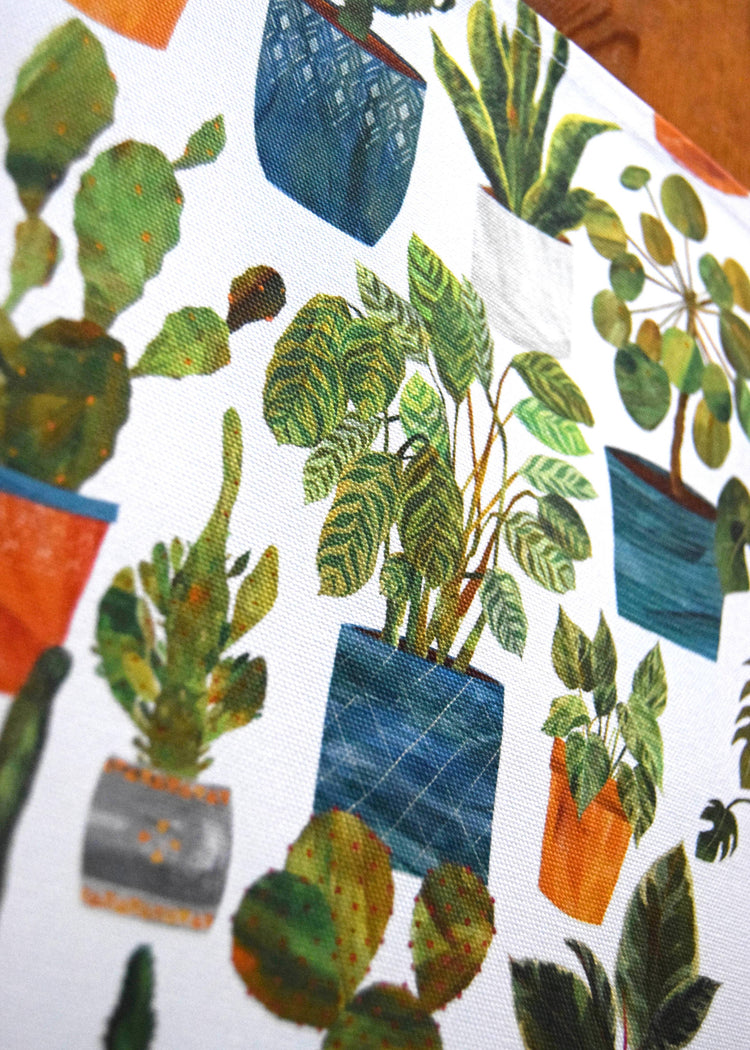 Houseplants Tea Towel / Cotton Dish Towel / Kitchen Towel