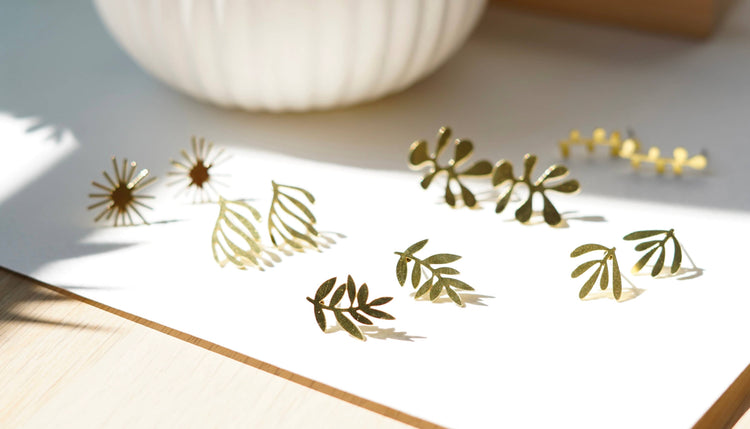 Botanical Collection | Flutter Leaf Studs | BT003