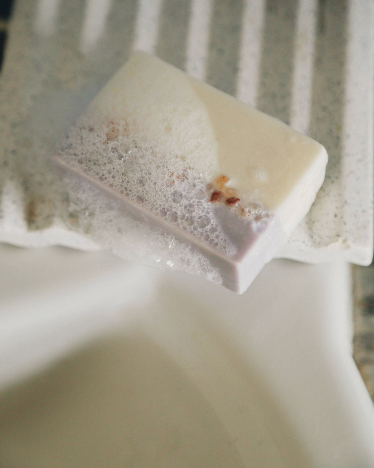 Salt Soap Bar | Lavender | Handmade | Plastic-free | Unique