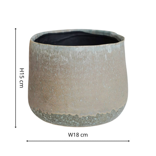 Ivyline - Celeste Planter: Grey / 18 cm