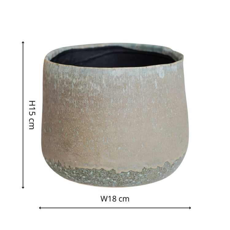 Ivyline - Celeste Planter: Grey / 18 cm