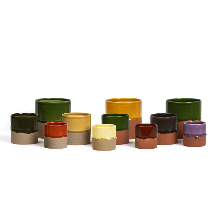 YOD&CO - Drip Ceramic Planter : Honey / Medium