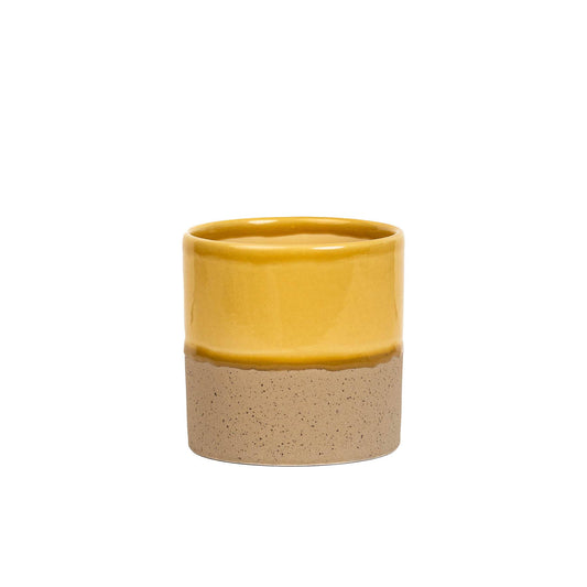 Drip Ceramic Planter Medium - Honey