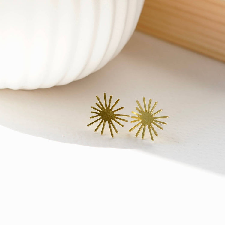 Copper Bee - Botanical Collection | Sunburst Studs | BT001