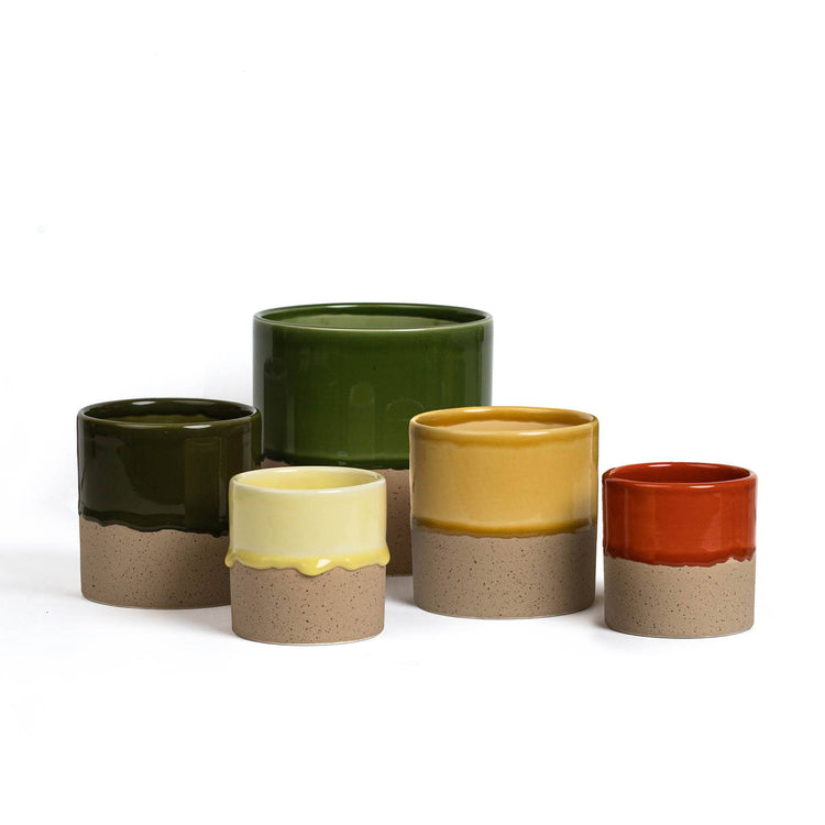 YOD&CO - Drip Ceramic Planter : Honey / Medium