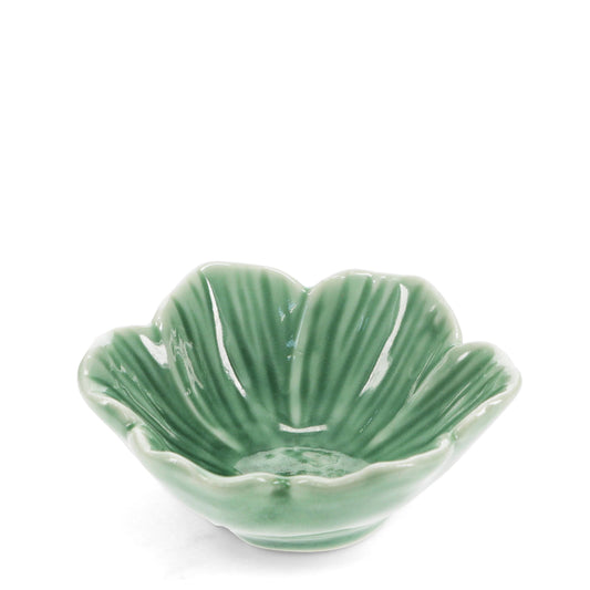 Ceramic flower bowl 9cm - Green