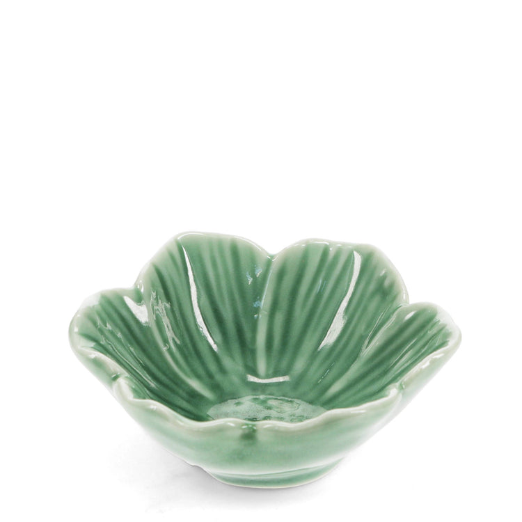 Ceramic flower bowl 9cm - Green
