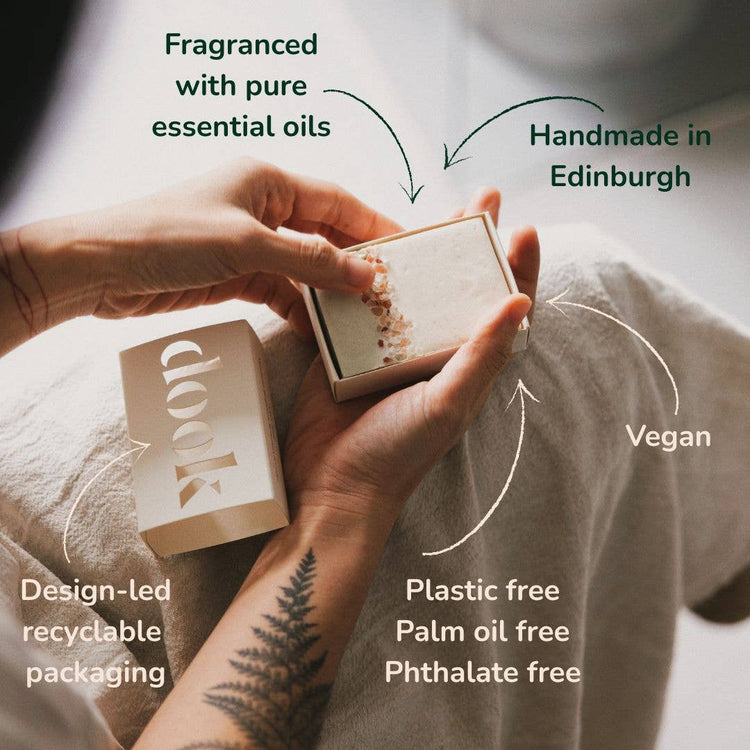 Salt Soap Bar | Lavender | Handmade | Plastic-free | Unique
