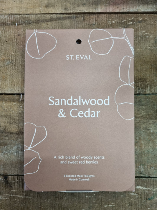 Maxi Tealight Sandlewood and Cedar