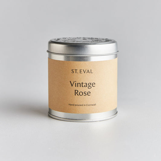 Tin Vintage Rose